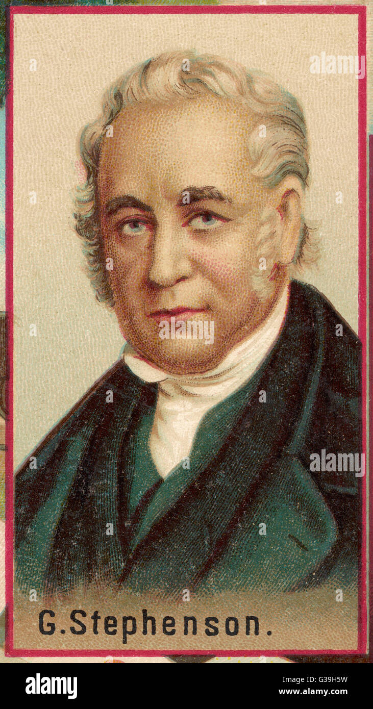 GEORGE Stephenson, ingeniero Fecha: 1781 - 1848 Foto de stock