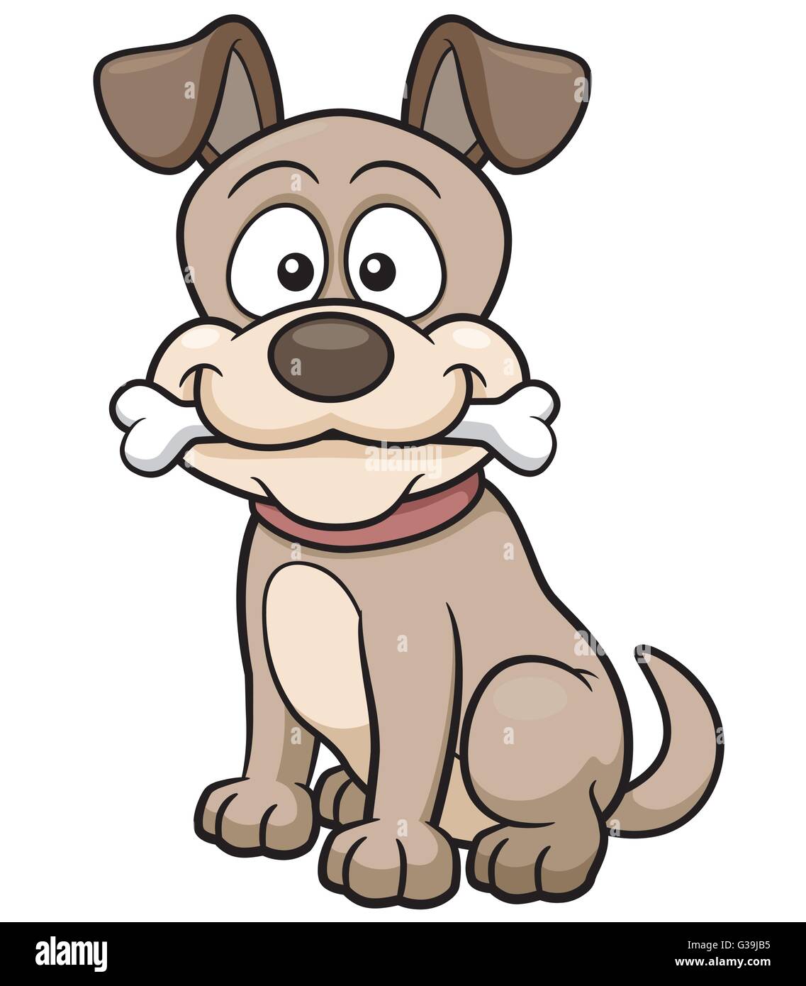 Ilustración vectorial de dibujos animados la celebración de hueso de perro  Imagen Vector de stock - Alamy