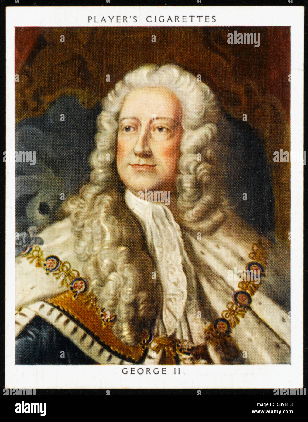 Jorge II, REY DE INGLATERRA reinó 1727 - 1760 Fecha: 1683 - 1760 Foto de stock
