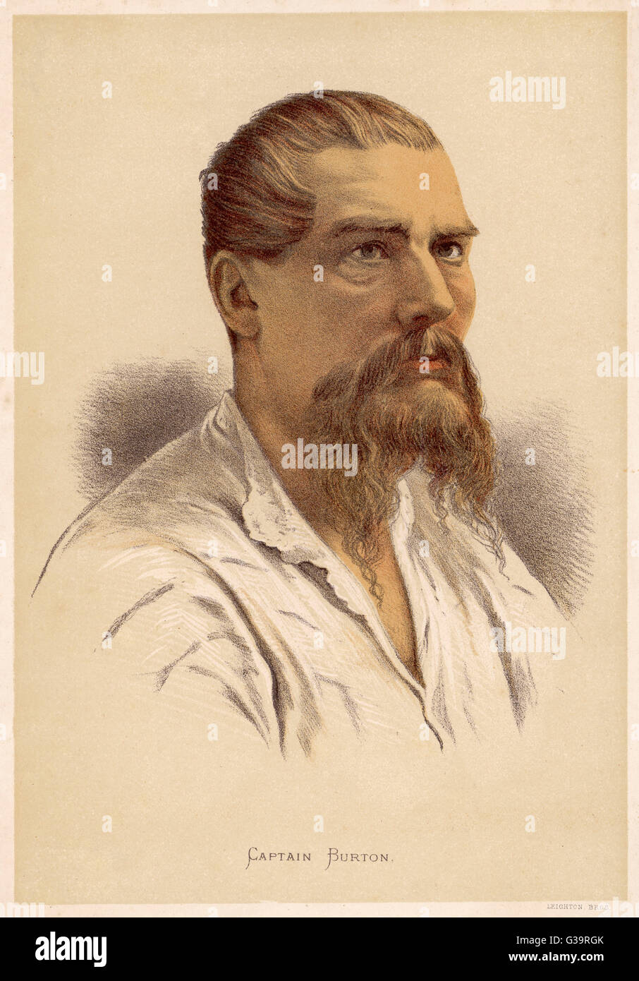 SIR RICHARD FRANCIS BURTON viajero y escritor Fecha: 1821-1890 Fotografía  de stock - Alamy