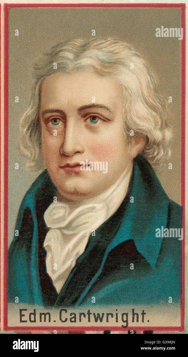 EDMUND CARTWRIGHT Inventor del telar mecánico Fecha: 1743 - 1823 Fotografía  de stock - Alamy