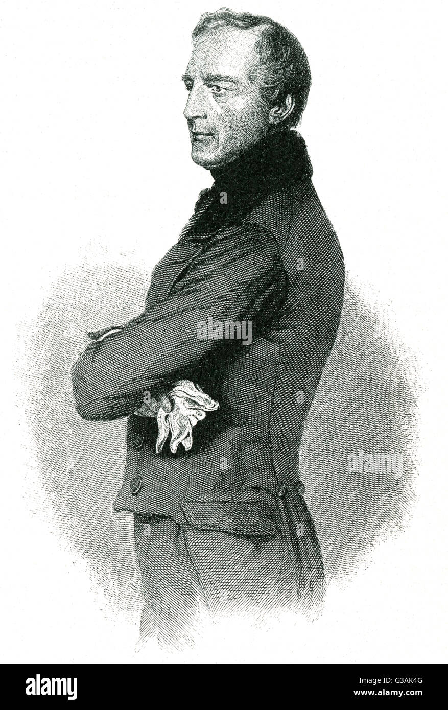 Karl Ludwig, Barón von Bruck (1798-1860), estadista austríaco. Fecha: circa 1850 Foto de stock