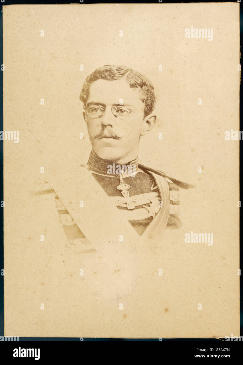 OSCAR II Rey de Suecia (1872-1907) y de Noruega (1872-1905), visto aquí como el príncipe Oscar Fecha: 1829 - 1907 Foto de stock