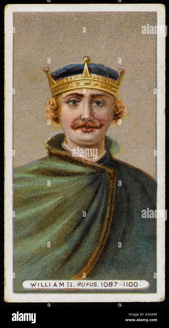 Guillermo II RUFUS (1056? - 1100) Rey de Inglaterra (1087-1100) Foto de stock