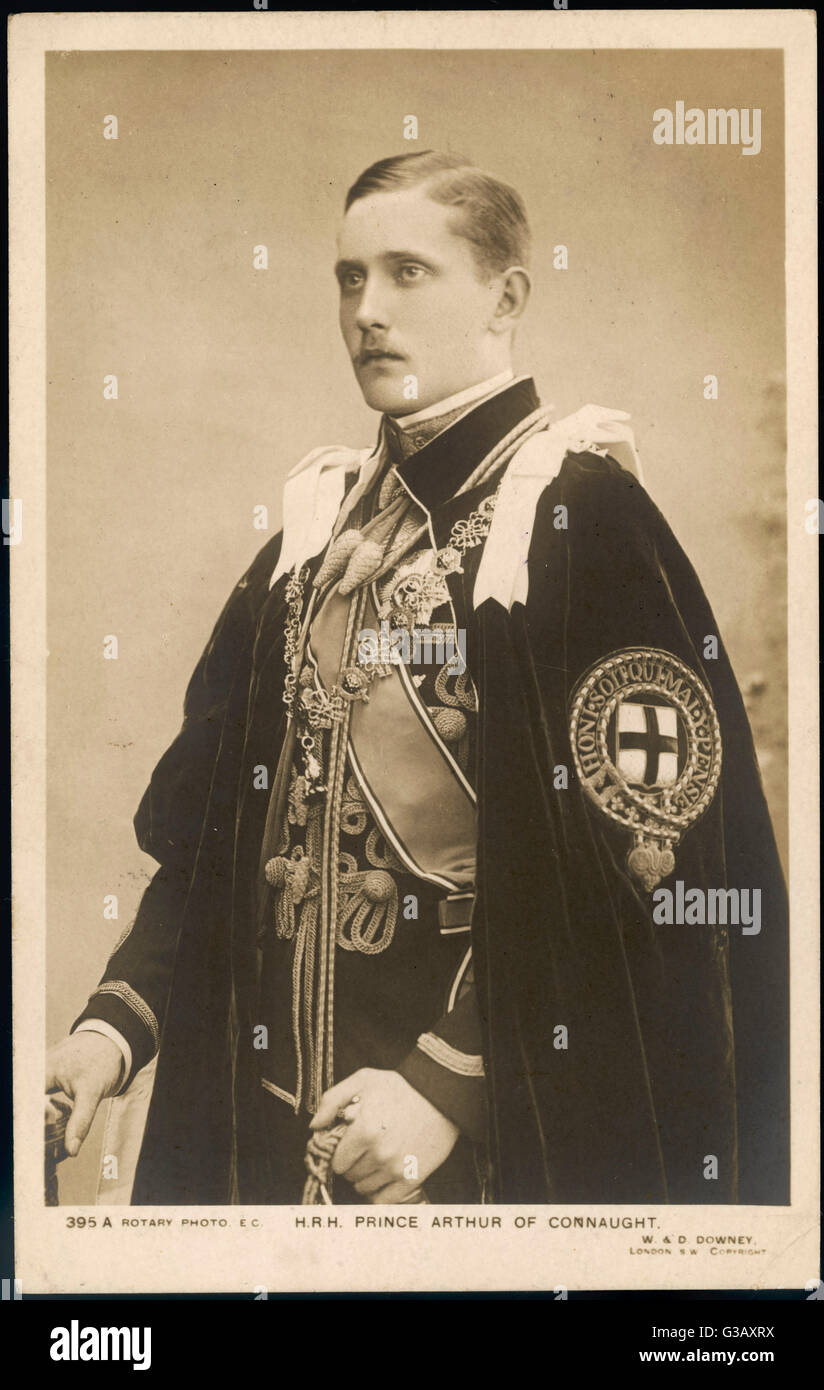 PRINCE ARTHUR de Connaught, hijo del Duque de Connaught, nieto de la reina Victoria Fecha: 1883 - 1938 Foto de stock