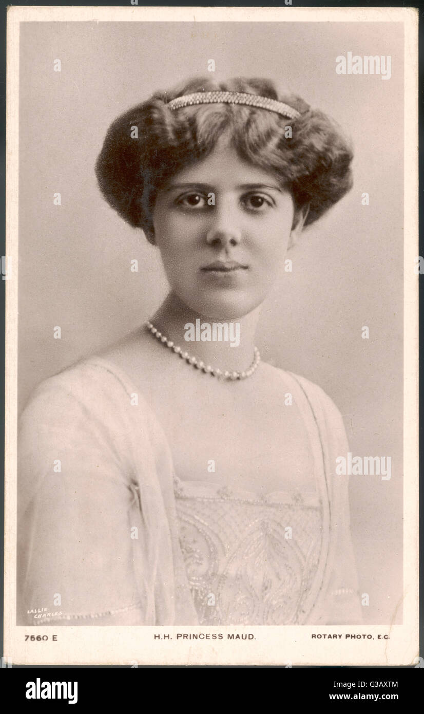MAUD DUFF joven hija de la princesa Luisa Victoria y Alexander, duque de Fife - se casó posteriormente Señor Carnegie Fecha: 1893 - 1945 Foto de stock