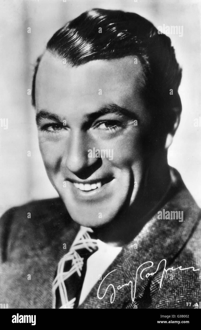 GARY COOPER, actor estadounidense Fecha: 1901 - 1961 Foto de stock