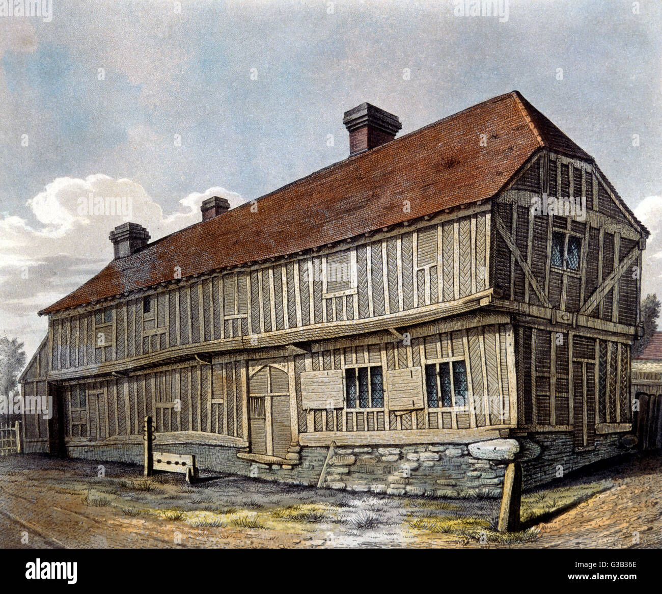 Eversholt, Bedfordshire: La Casa Pobre Fecha: 1815 Foto de stock