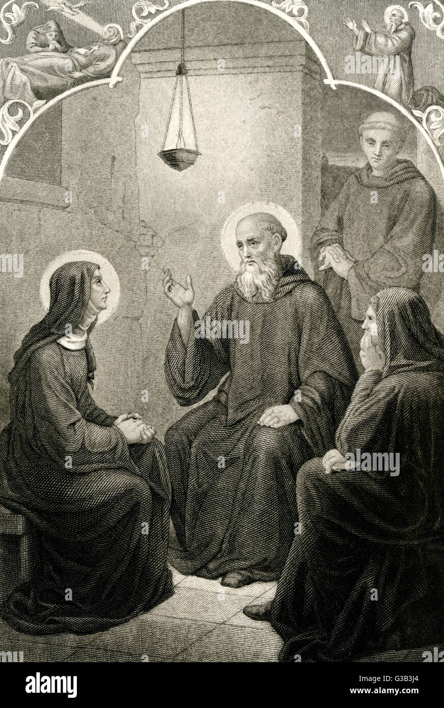 Resultado de imagen de santa escolastica hermana de san benito