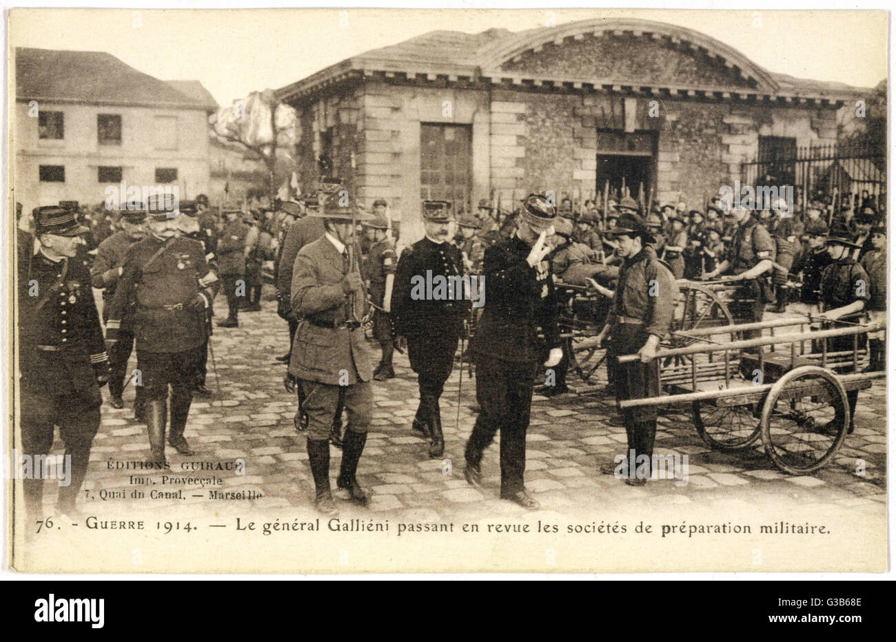 GALLIENI Y HOMBRES Foto de stock