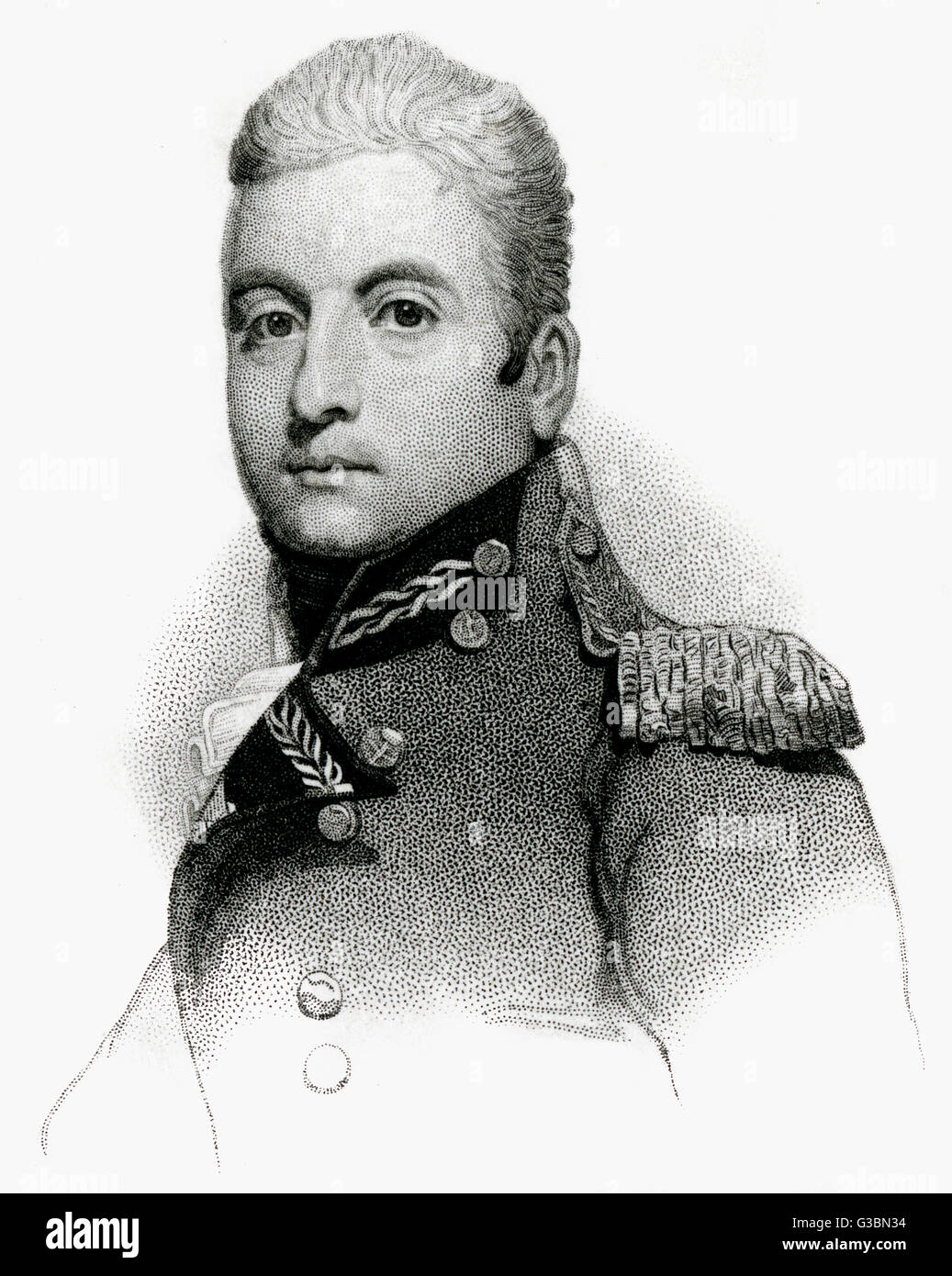 GEORGE quinto duque de Gordon comandante militar escocés, representado al marqués de Huntly. Fecha: 1770 - 1836 Foto de stock
