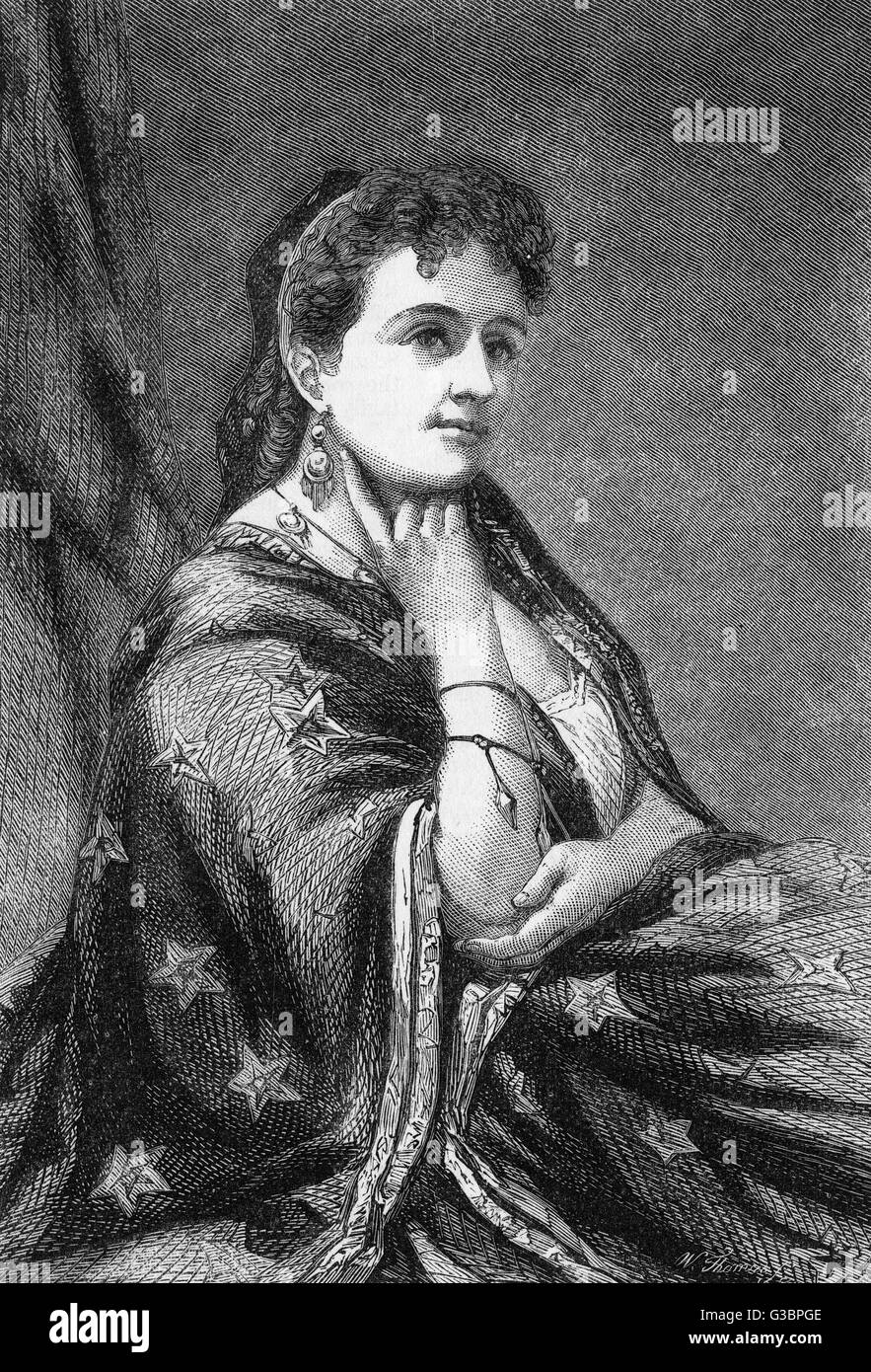 A HORTENSE SCHNEIDER cantante francés Fecha: 1838 - 1920 Foto de stock