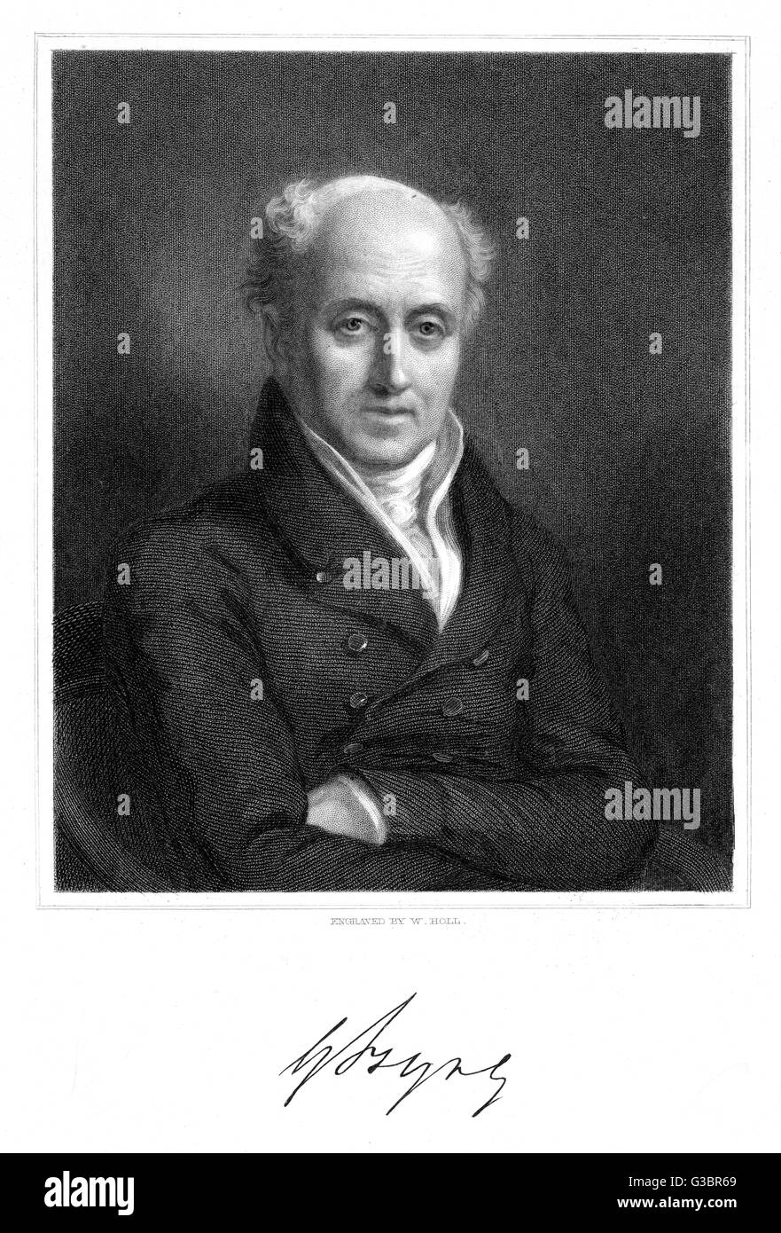 GEORGE BYNG de Wrotham Park Político reformador Fecha: 1764 - 1847 Foto de stock