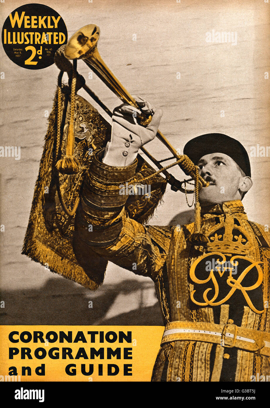 Royal Herald, Coronación del Rey Jorge VI Foto de stock
