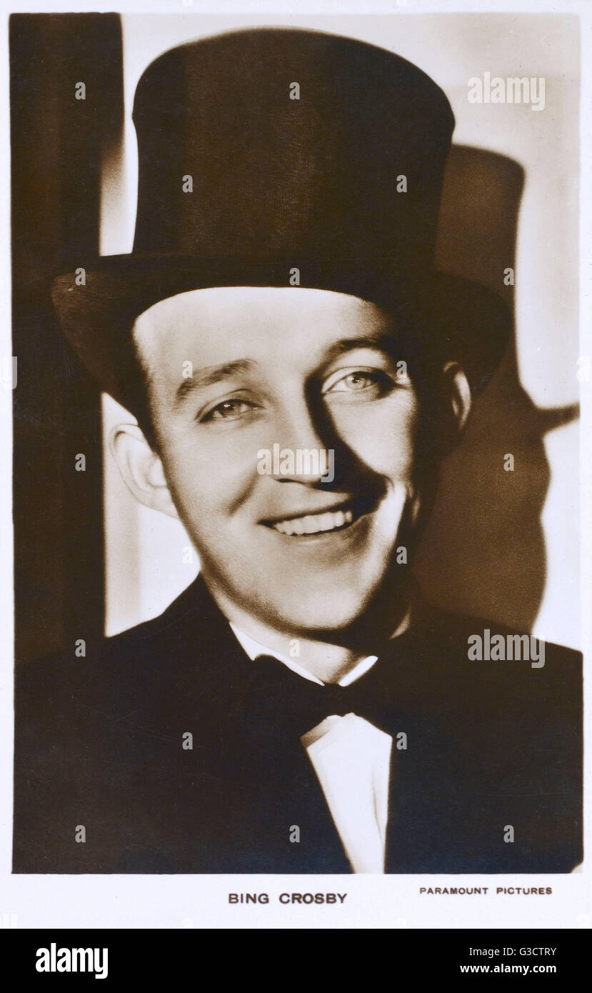 Estrella DE cine ESTADOUNIDENSE y cantante Bing Crosby Foto de stock