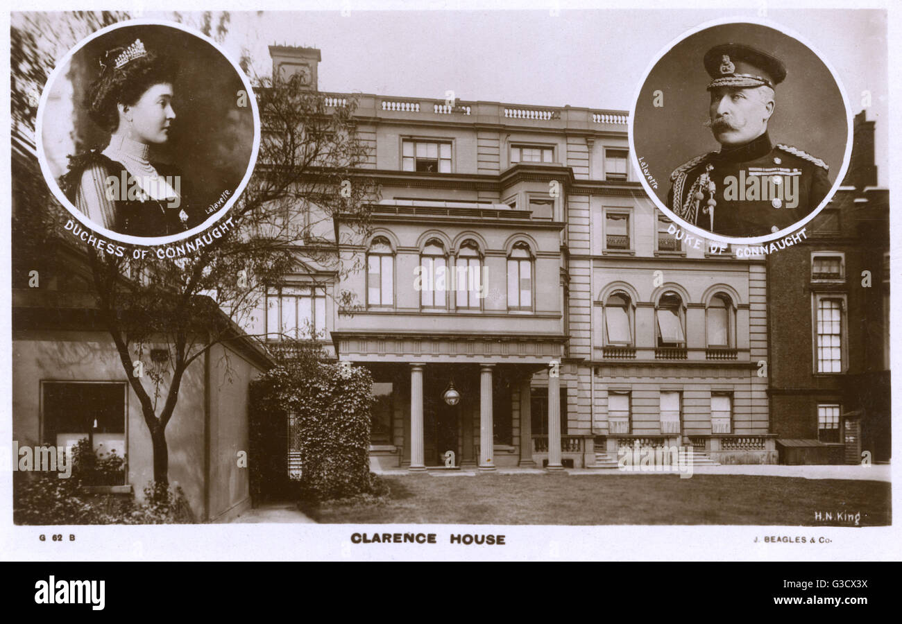 Clarence House, Londres - el duque y duquesa de Connaught Foto de stock