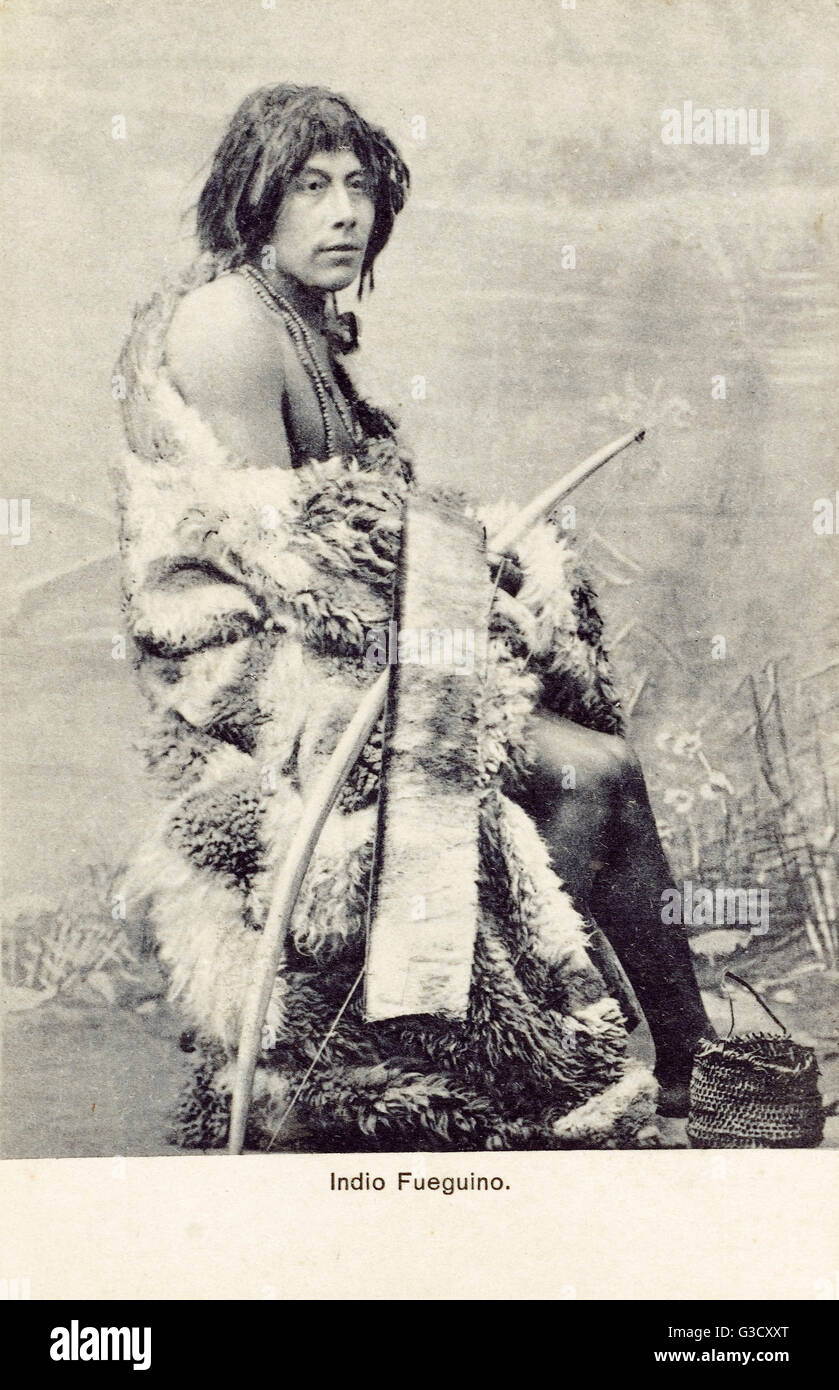 Los indígenas Selk'nam india de Punta Arenas, Patagonia, Magallanes y  Antartica Chilena, Chile - hacia el punto más austral del continente  sudamericano. Los Selk'nam, también conocido como el Onawo Ona o personas,
