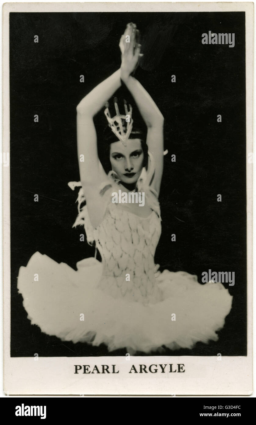 Pearl Argyle - bailarina y actriz sudafricana Foto de stock