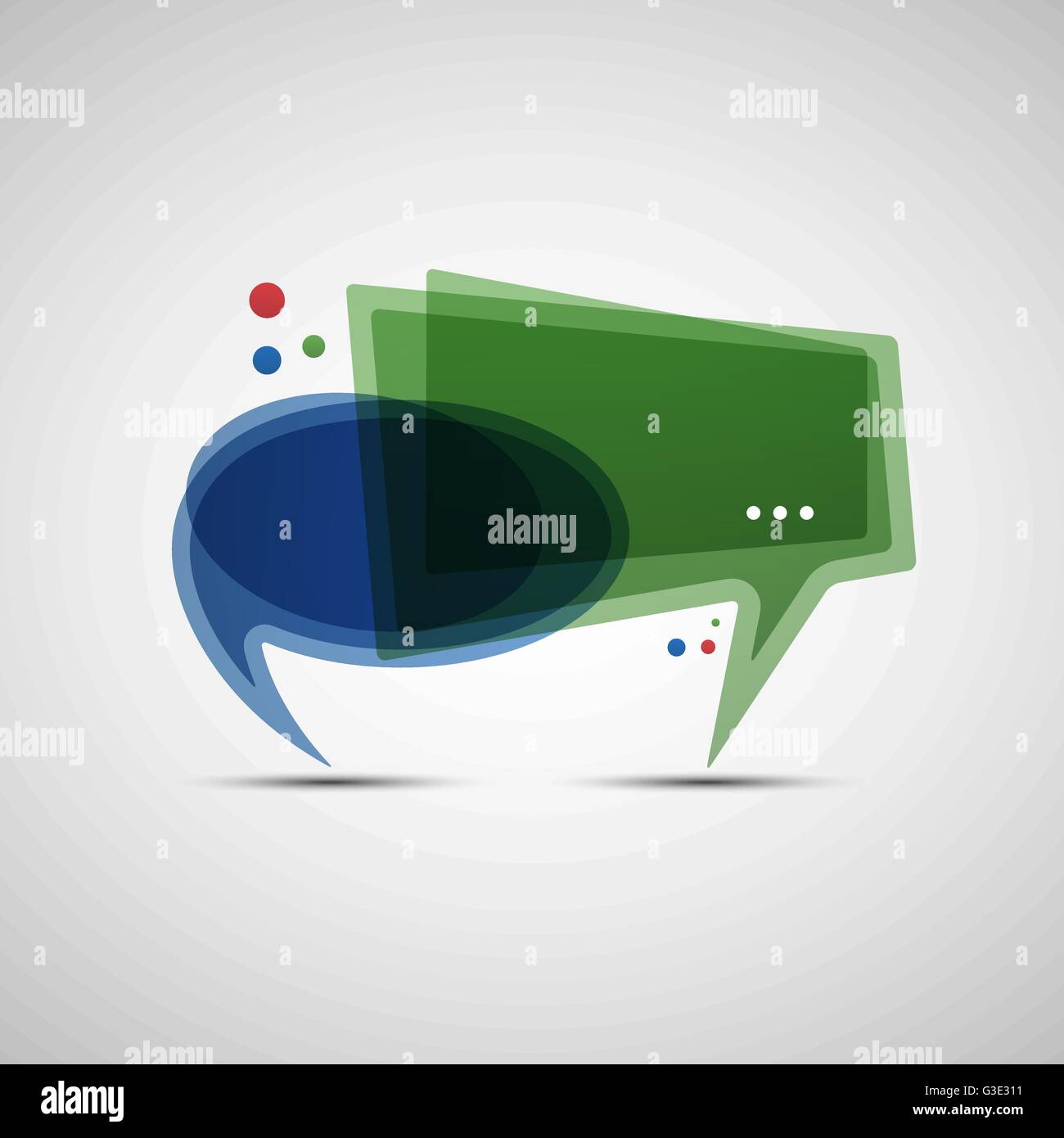 Concepto de medios de comunicación social. Blog de diseño. Ilustración vectorial de speech bubbles abstracta para su diseño Ilustración del Vector