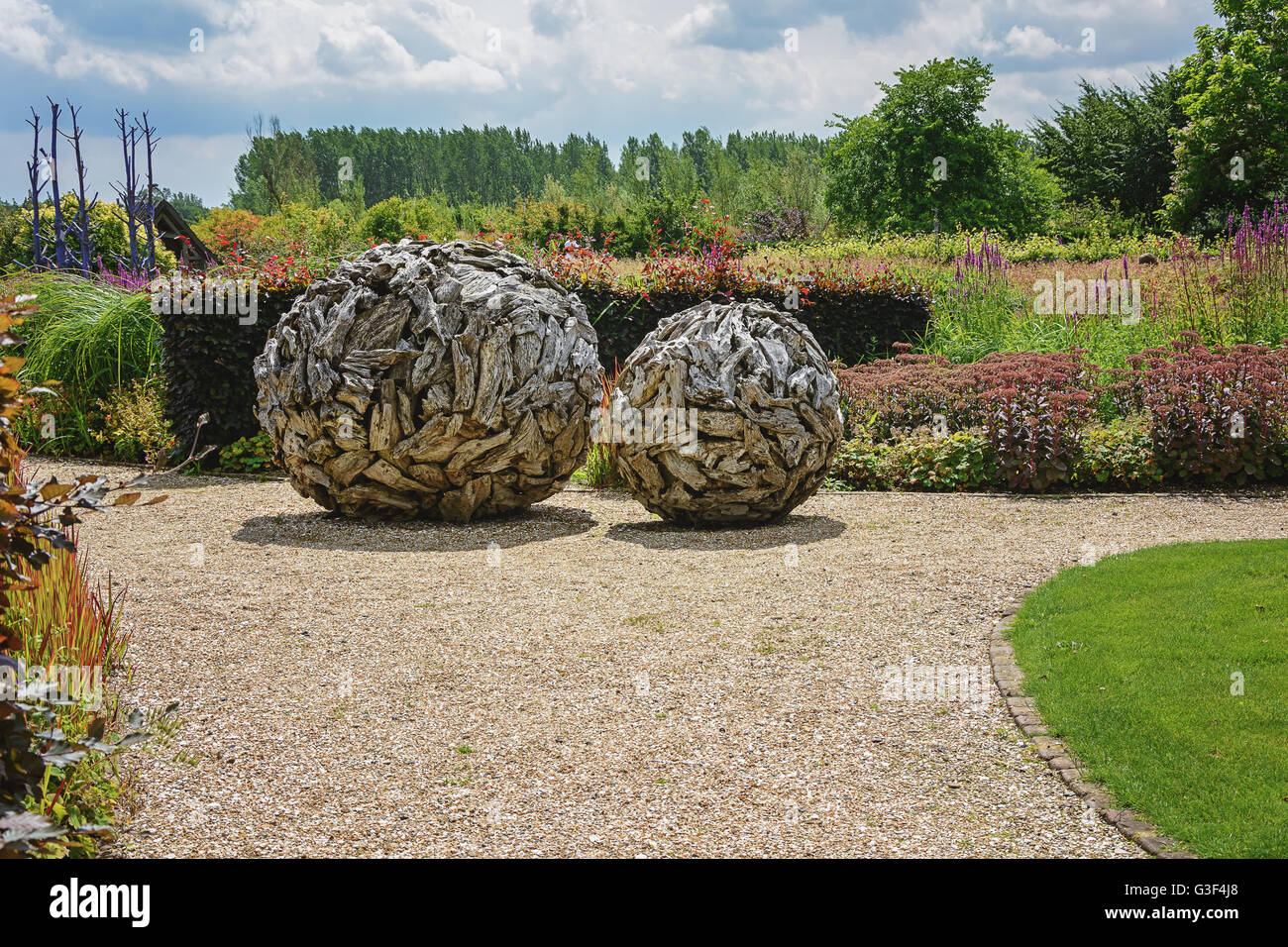 Los jardines de Appeltern es la inspiración garden park en los Países Bajos. El parque es de alrededor de 22 hectáreas y hay más tha Foto de stock