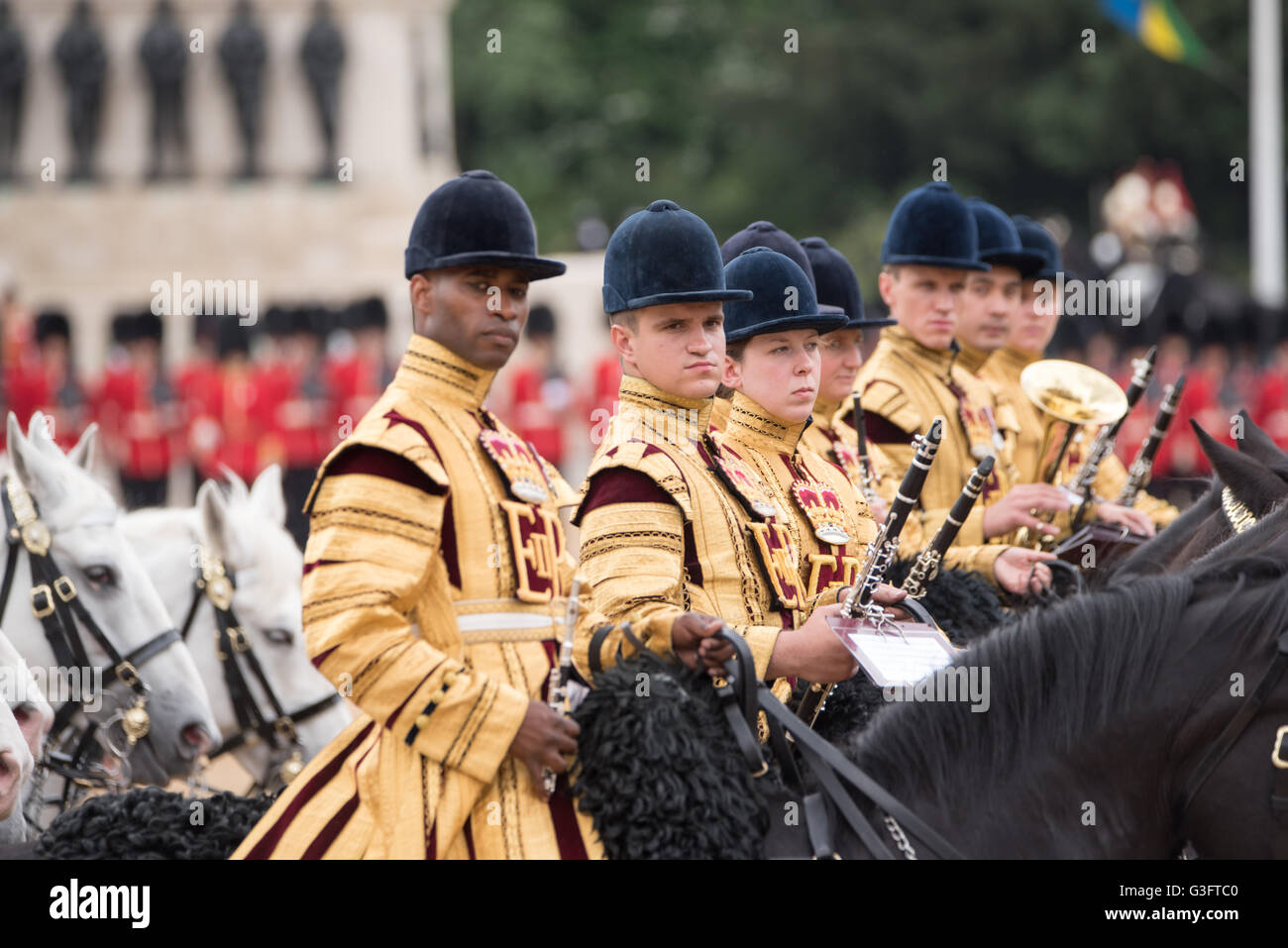 Londres, Reino Unido, 11 de junio de 2016,el Estado trompetistas Crédito: Ian Davidson/Alamy Live News Foto de stock