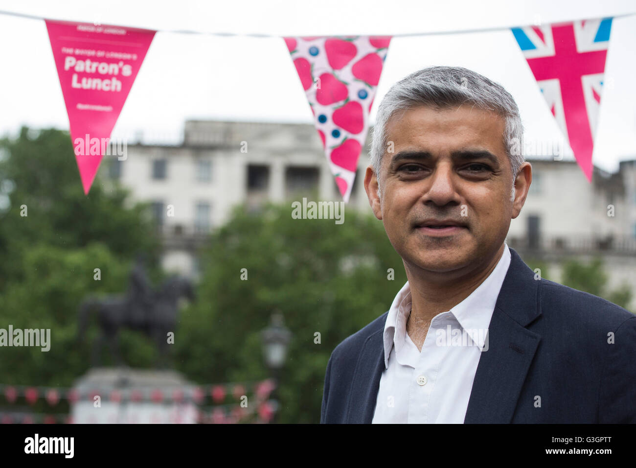 Londres, Reino Unido. 12 de junio de 2016. Sadiq Khan, Alcalde de Londres, el político británico y miembro del Partido Laborista. Foto de stock