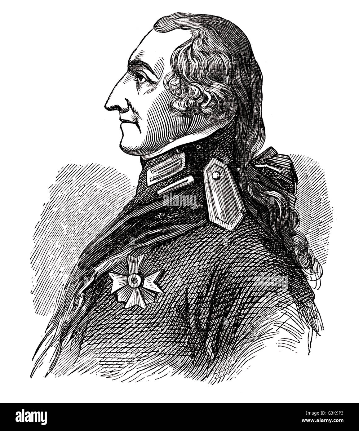Conde Rumford, 1753 - 1814 Foto de stock