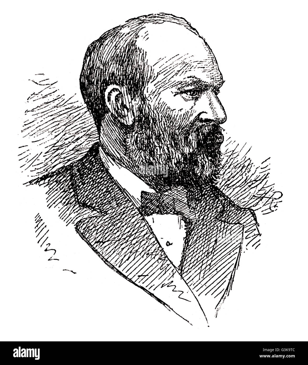 James Garfield, 1831 - 1881 Foto de stock