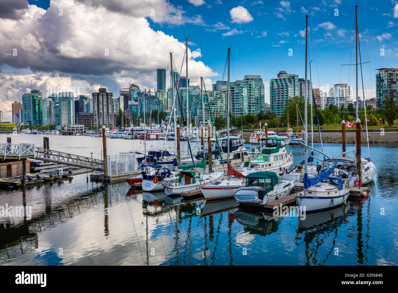 Vancouver es la ciudad más poblada de la provincia canadiense de British Columbia. Foto de stock