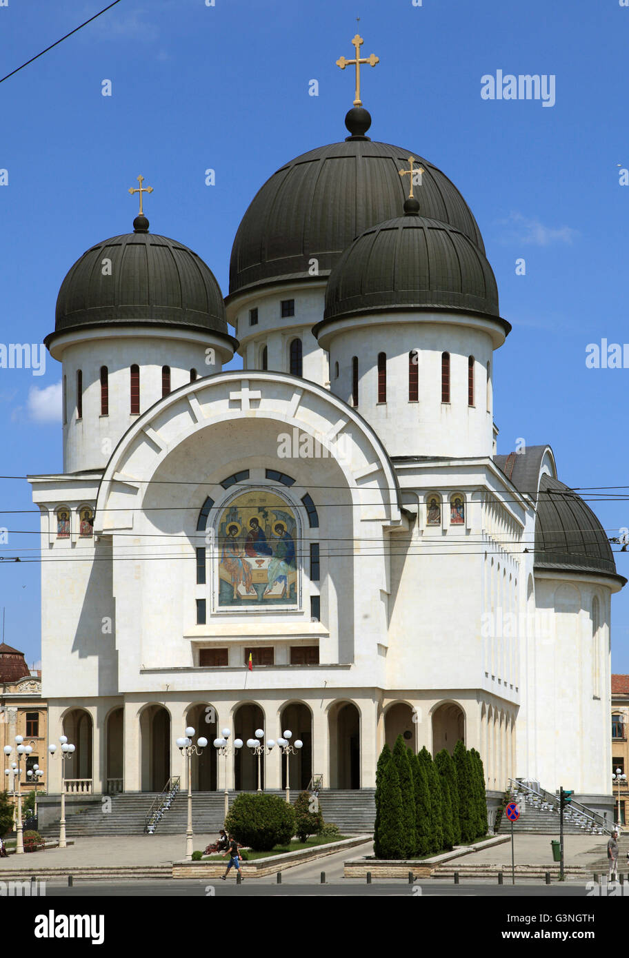 Rumania, Crisana, Arad, Catedral Ortodoxa, Foto de stock