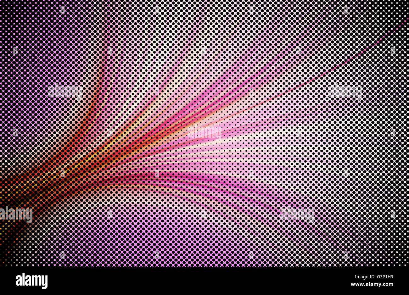 Resumen Antecedentes y rosa con desenfoque de movimiento de onda digital Foto de stock