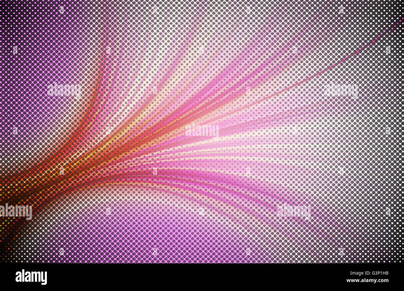 Resumen Antecedentes y rosa con desenfoque de movimiento de onda digital Foto de stock