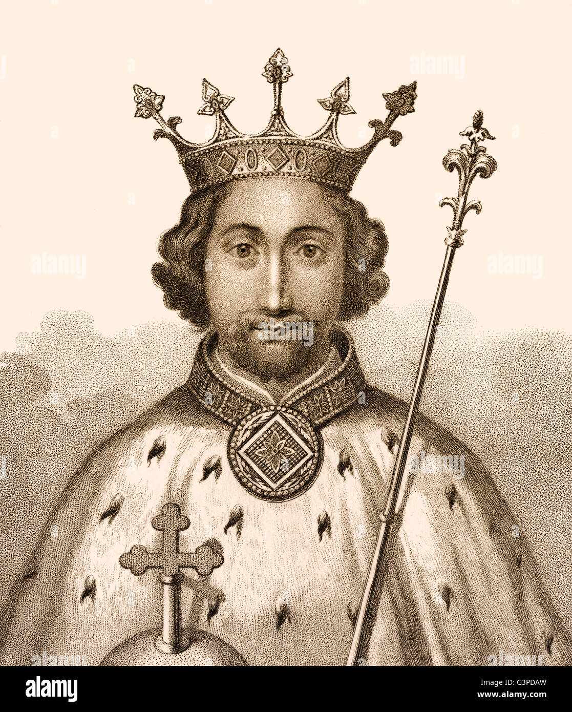 Richard II, Richard de Burdeos, 1367-1400, Rey de Inglaterra Foto de stock