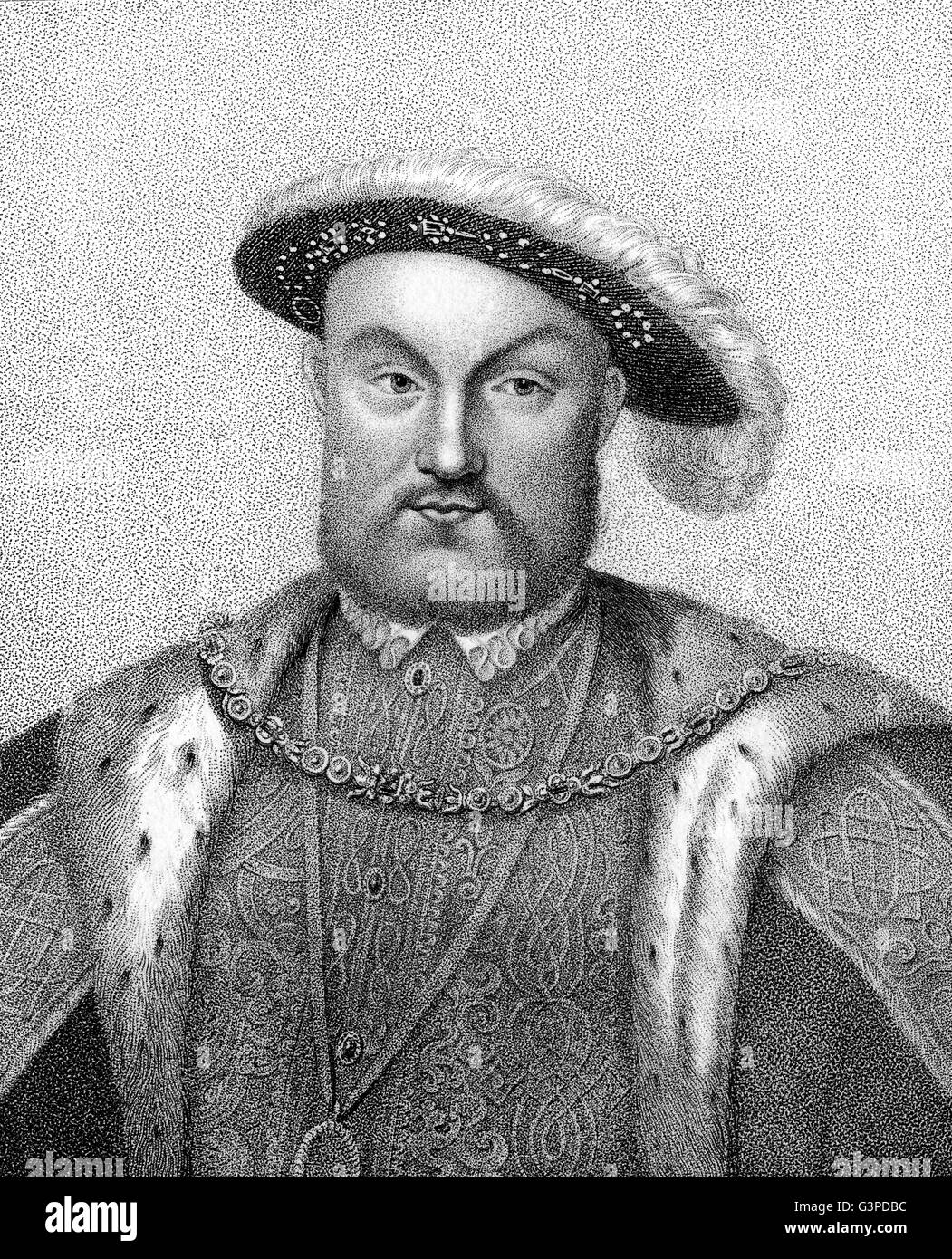 Enrique VIII, rey de Inglaterra, 1491-1547 Foto de stock