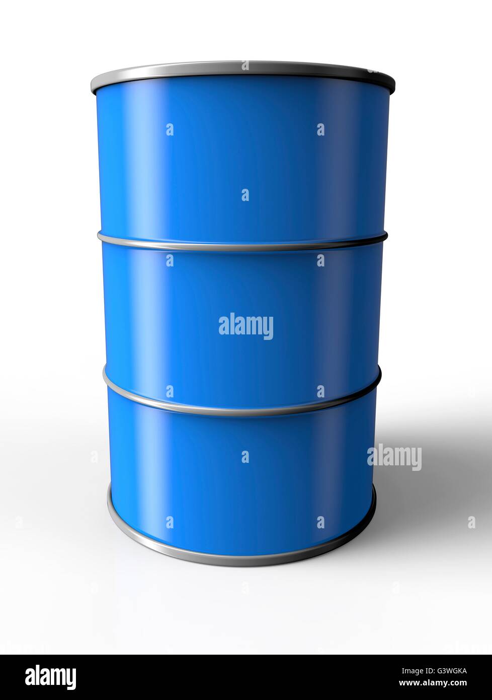 Tambor de aceite azul aislado sobre un fondo blanco Fotografía de stock -  Alamy