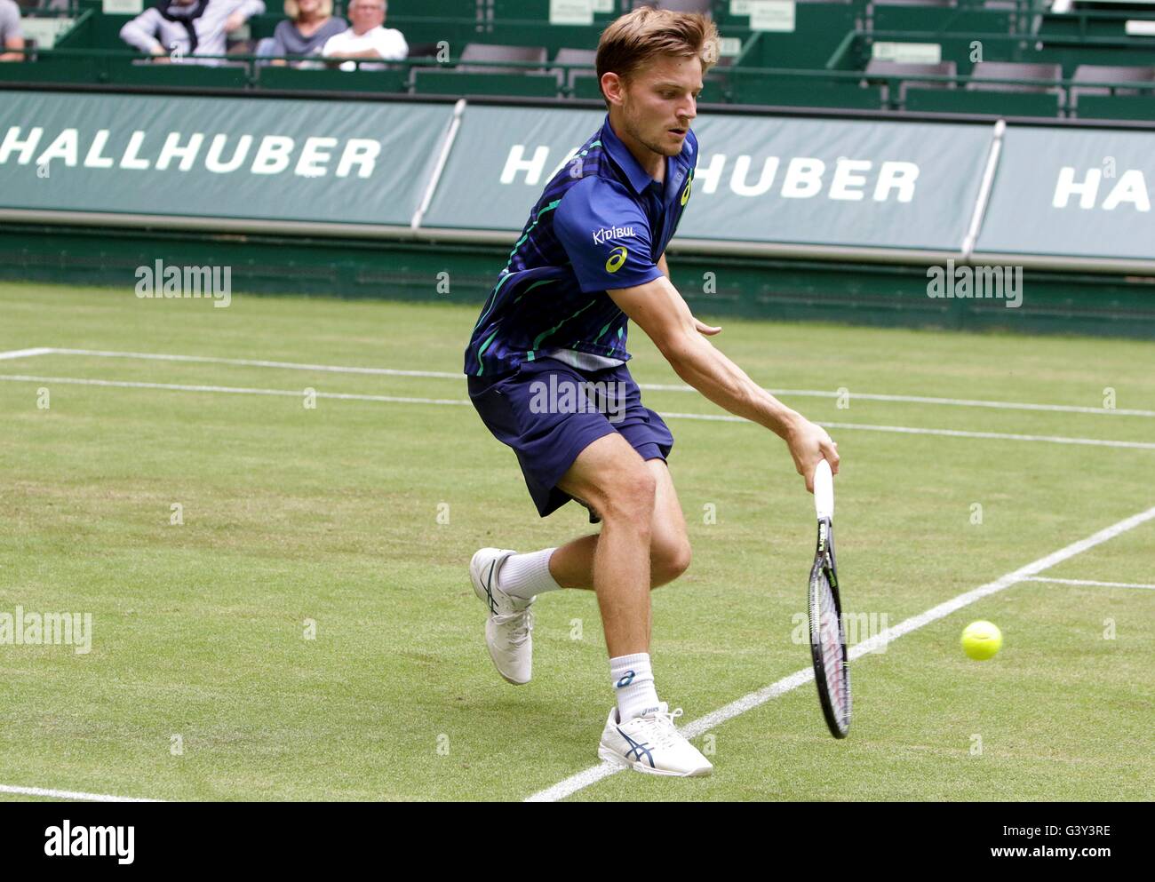Halle, Renania del Norte-Westfalia, Alemania. 16 de junio de 2016. Gerry Webber Open tenis torneo. David Goffin ( BEL ) Crédito: Además de los deportes de acción Images/Alamy Live News Foto de stock
