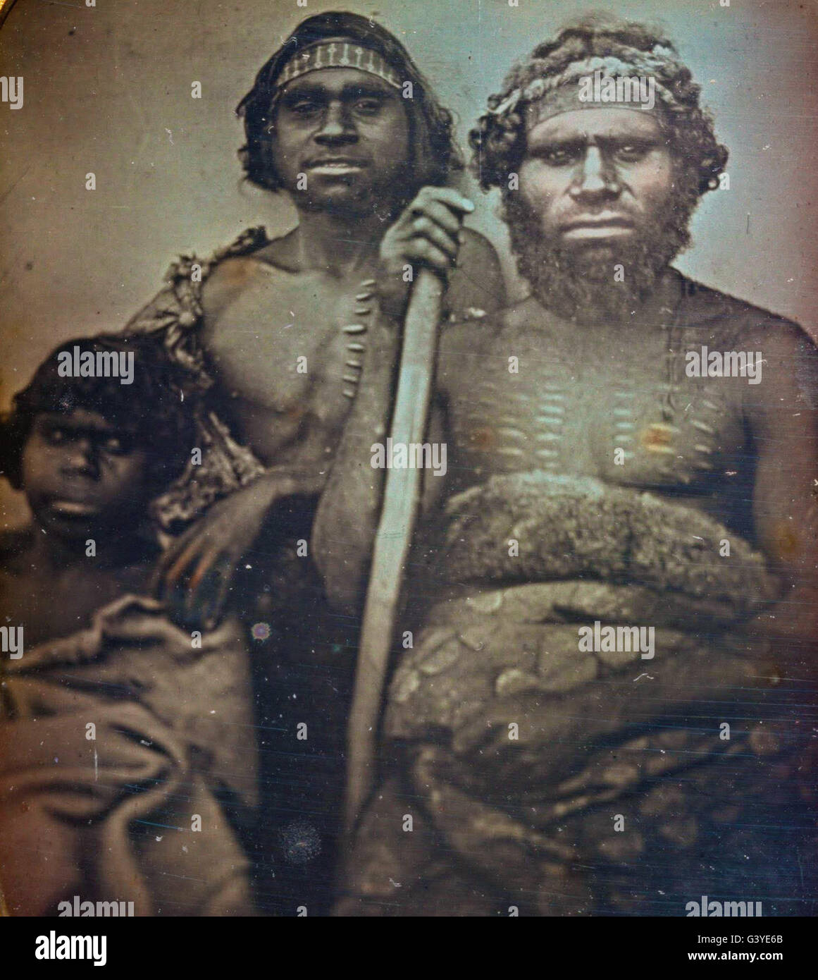 Douglas T. Kilburn - Sin título (grupo de hombres Koorie) Foto de stock