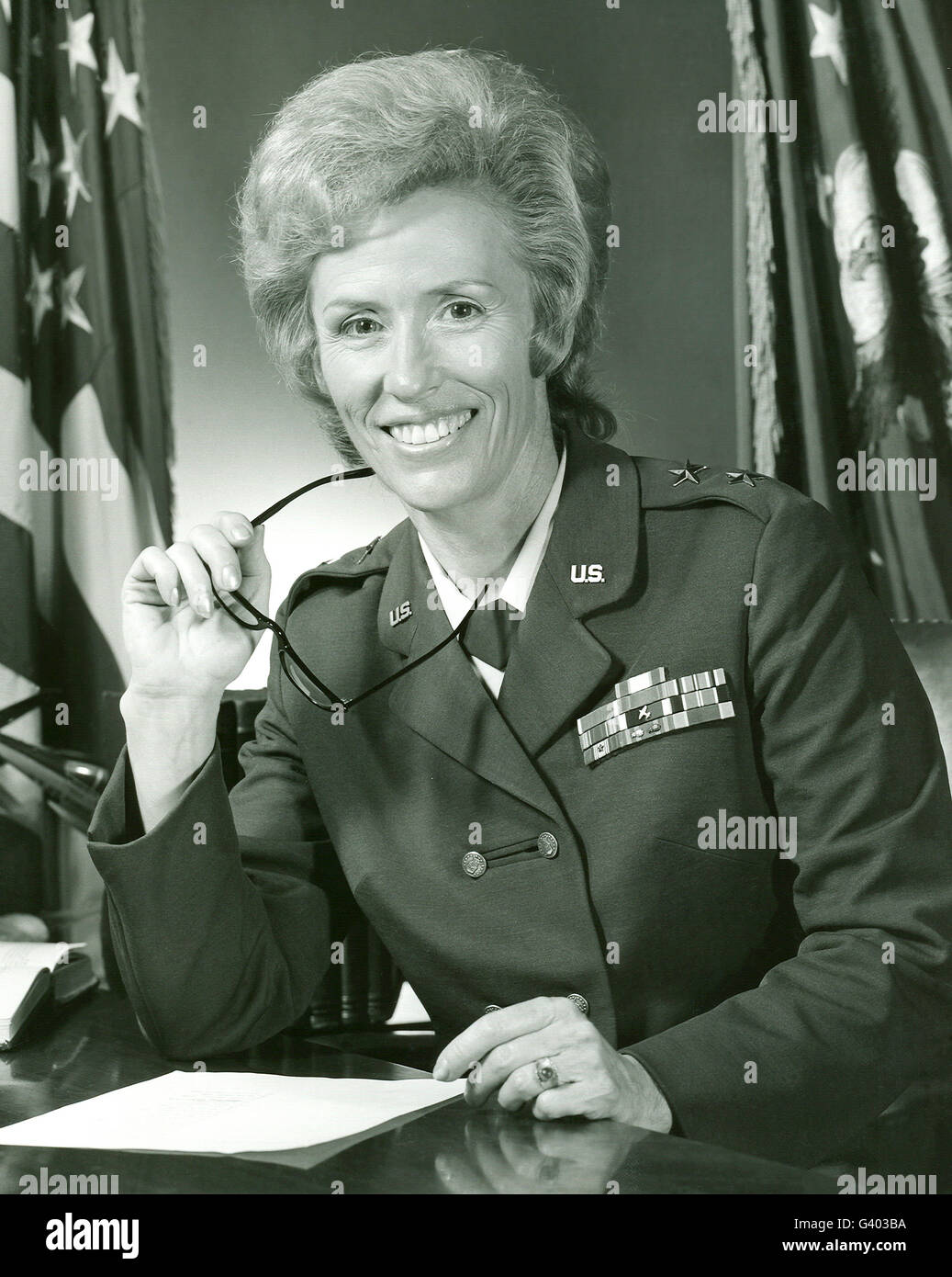 El Mayor General JEANNE M. Holm, la primera mujer general de la Fuerza Aérea de los Estados Unidos. Foto de stock