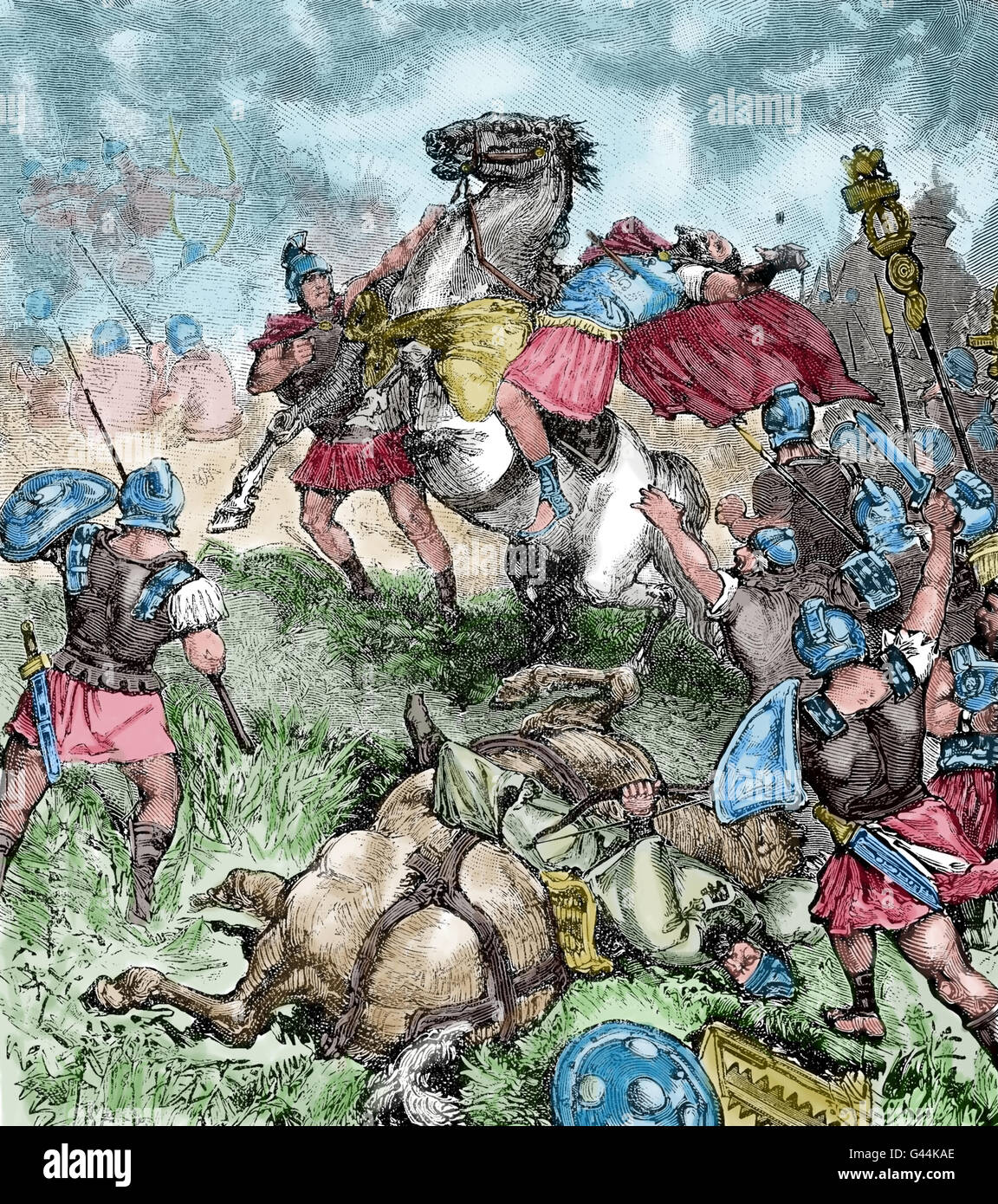 La muerte del emperador romano de Juliano apóstata (331363). Guerra