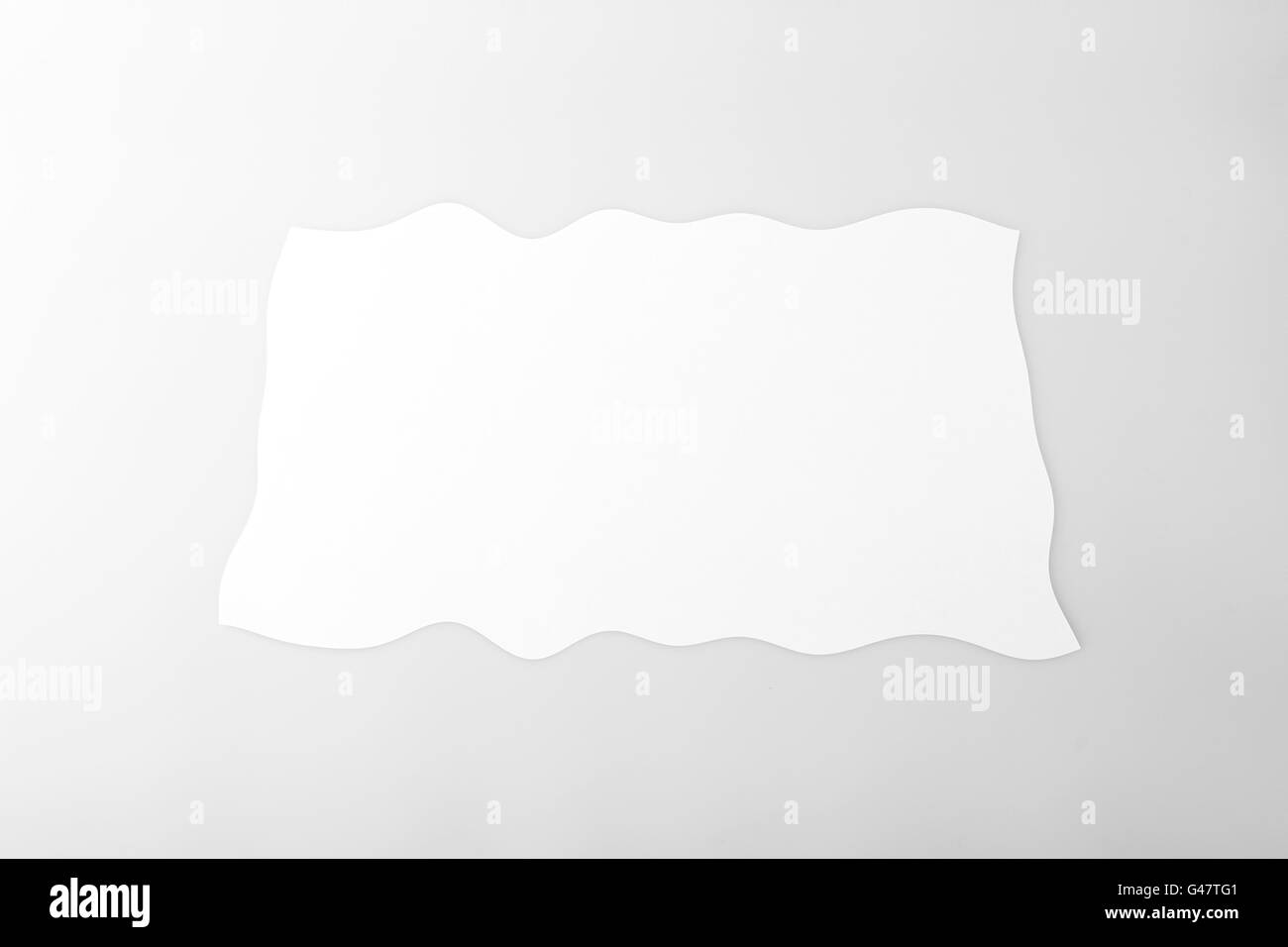 Horizontal, simple hoja blanca de papel Fotografía de stock Alamy