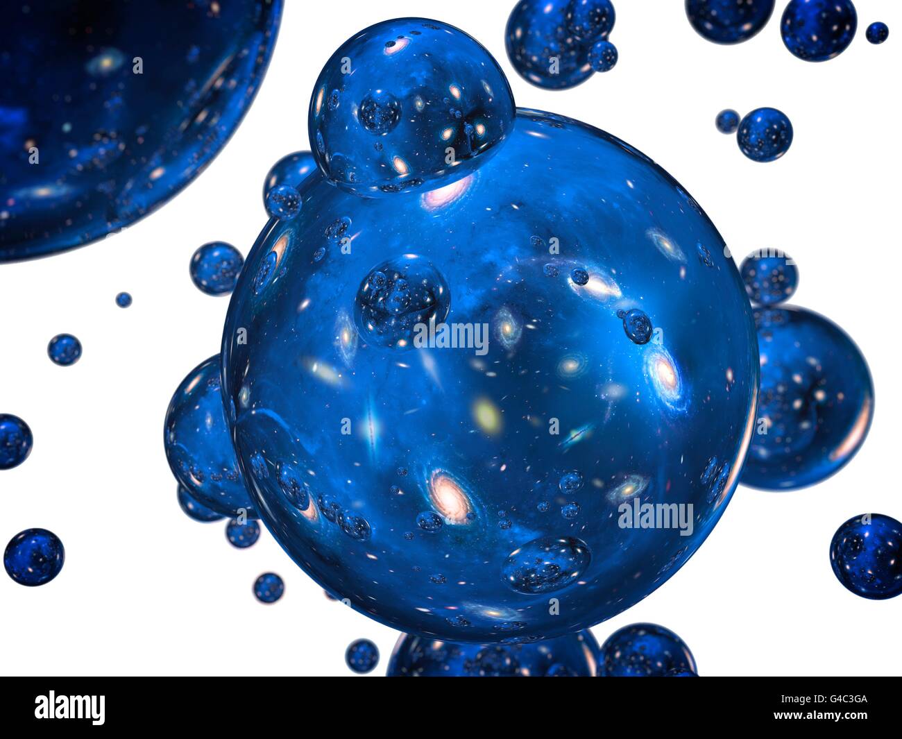 Universos Burbuja Equipo Ilustracion De Multiples Universos