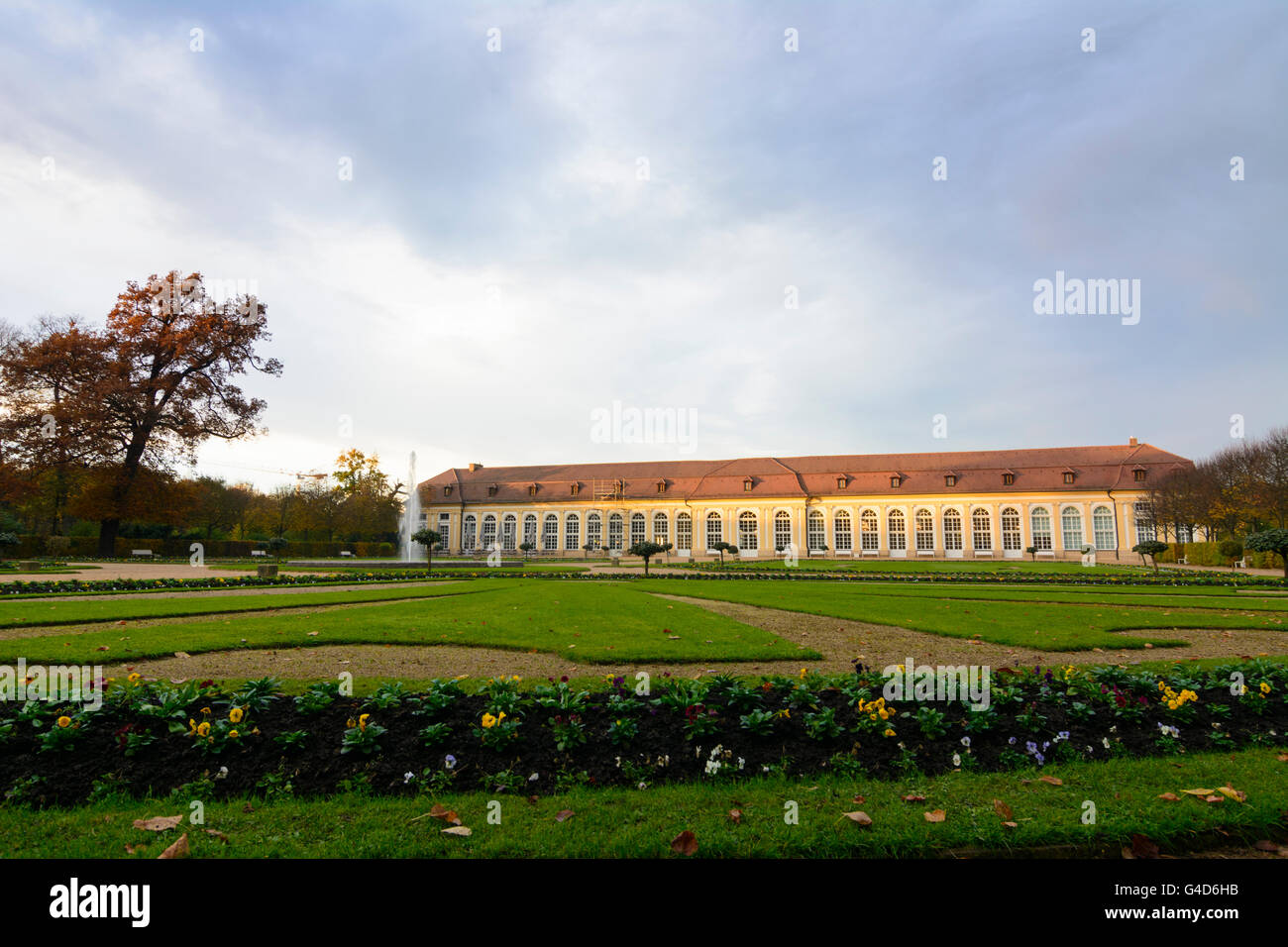 Parque Hofgarten y Naranjal, Alemania, Bayern, Baviera, Mittelfranken, Middle Franconia, Ansbach Foto de stock