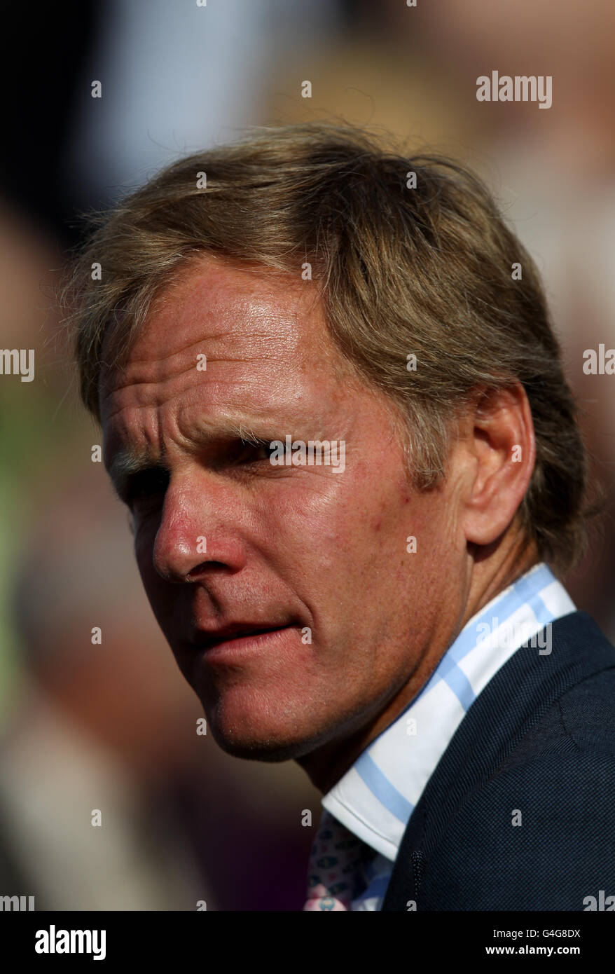 Carreras de caballos - Ebor Festival 2011 - Darley Yorkshire Oaks & Ladies Day - Hipódromo de York. Michael Bell, entrenador Foto de stock