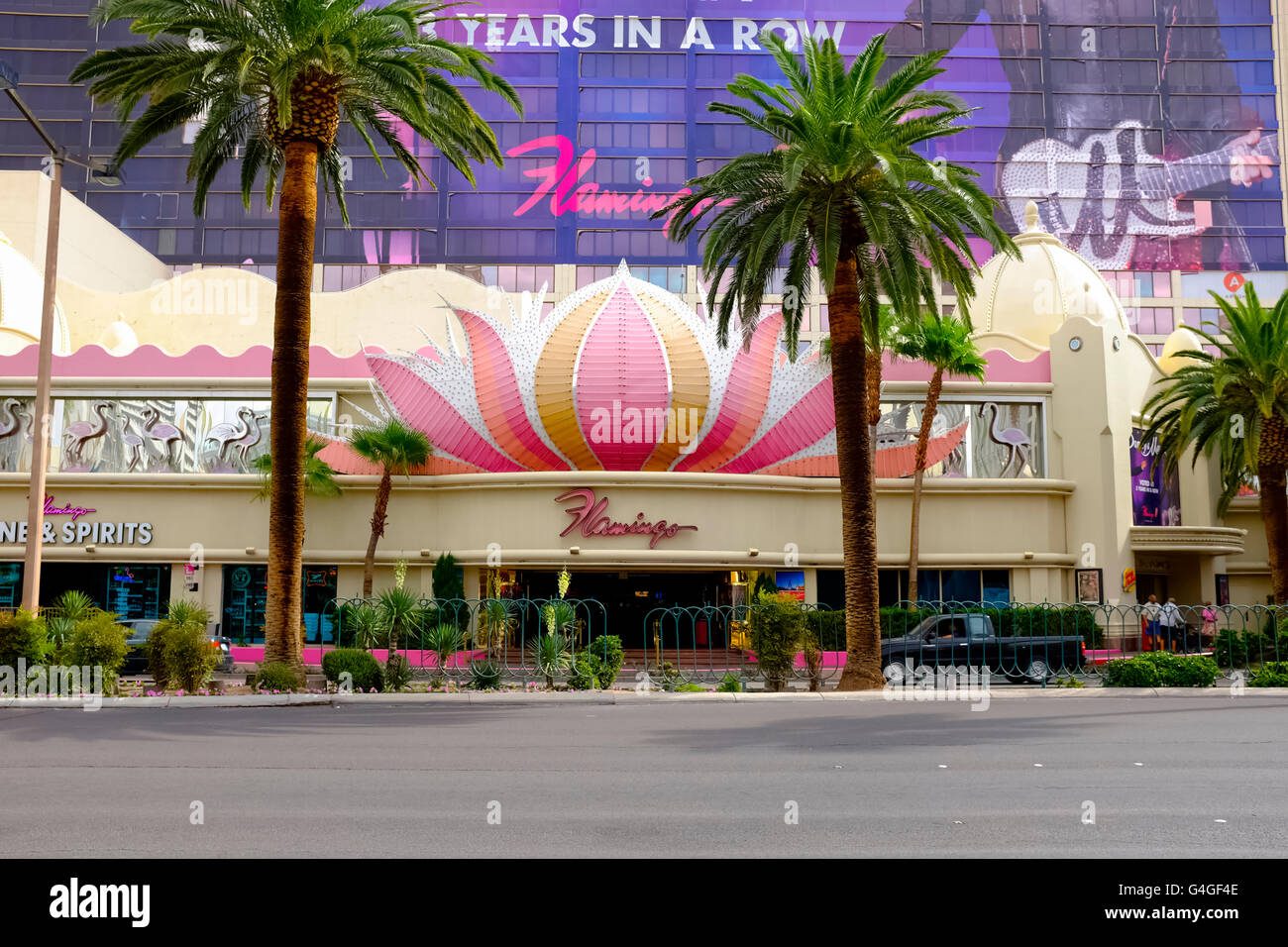 Hotel Flamingo Las Vegas. Foto de stock