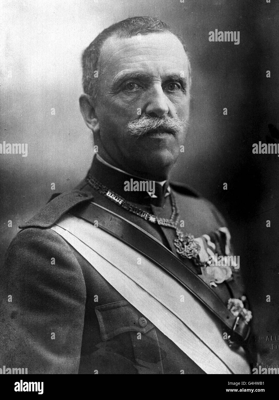 REY DE ITALIA. Víctor Emmanuel III, último rey de Italia (1869-1947). Foto de stock