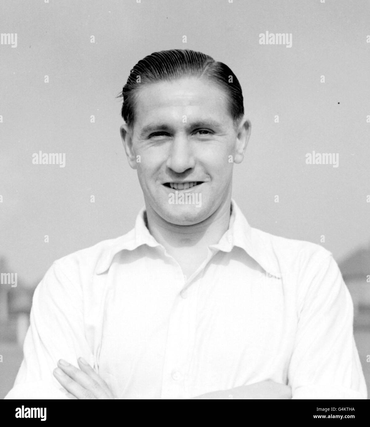 STANLEY MORTENSEN/BLACKPOOL. Jugador de fútbol Stanley Mortensen, de Blackpool e Inglaterra. Foto de stock