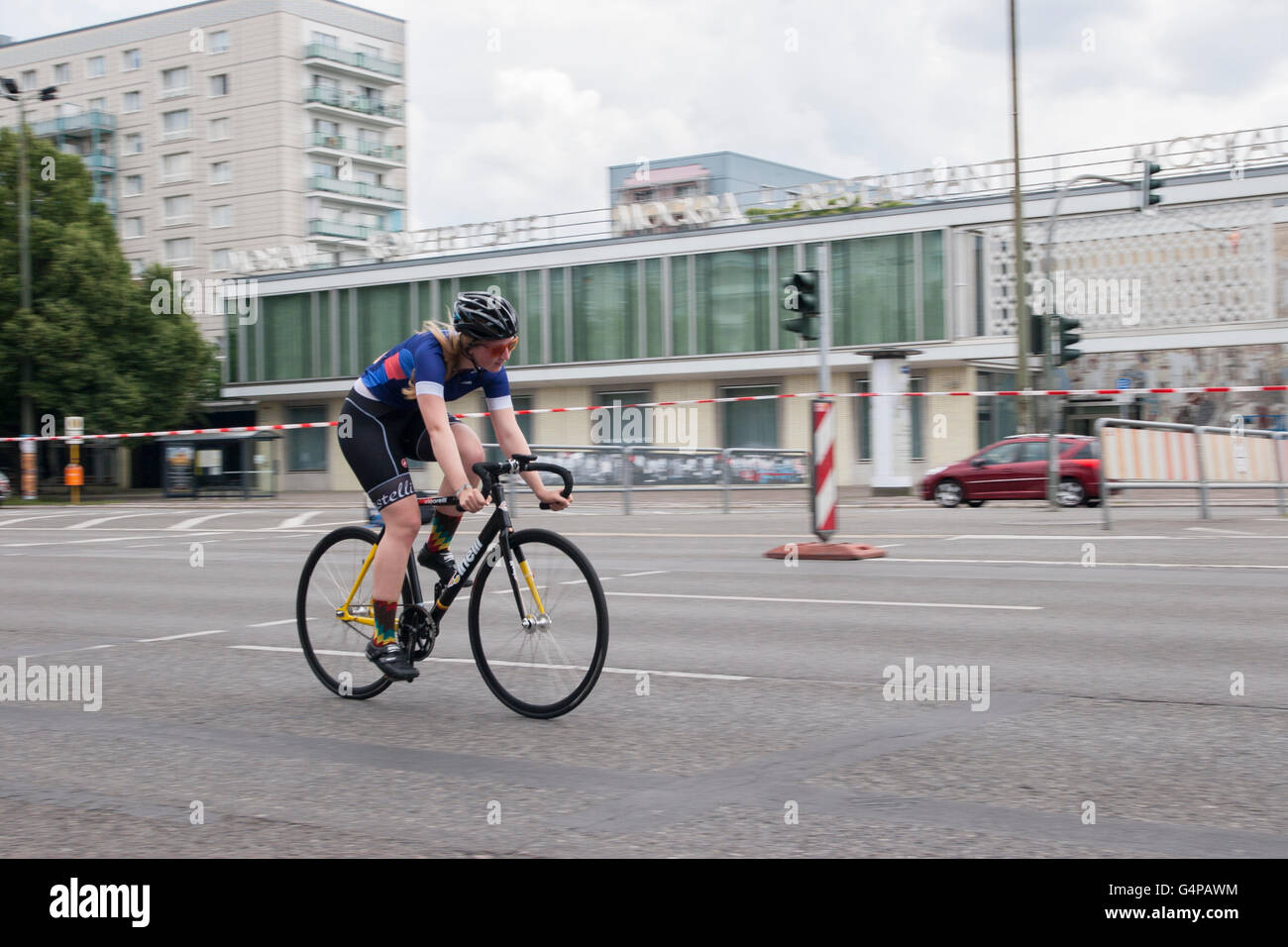 Berlín, Alemania. 19 de junio de 2016. Carrera ciclista Velothon. Foto de stock