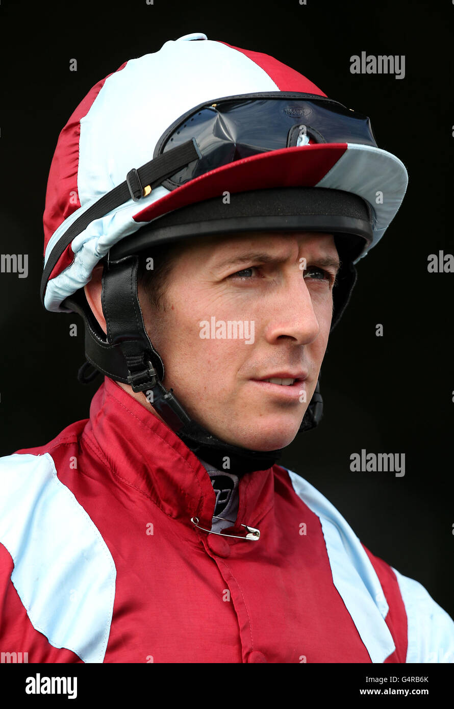 Carreras de caballos - Ebor Festival 2011 - Coolmore Nunthorpe - Hipódromo de York. Jim Crowley, Jockey Foto de stock