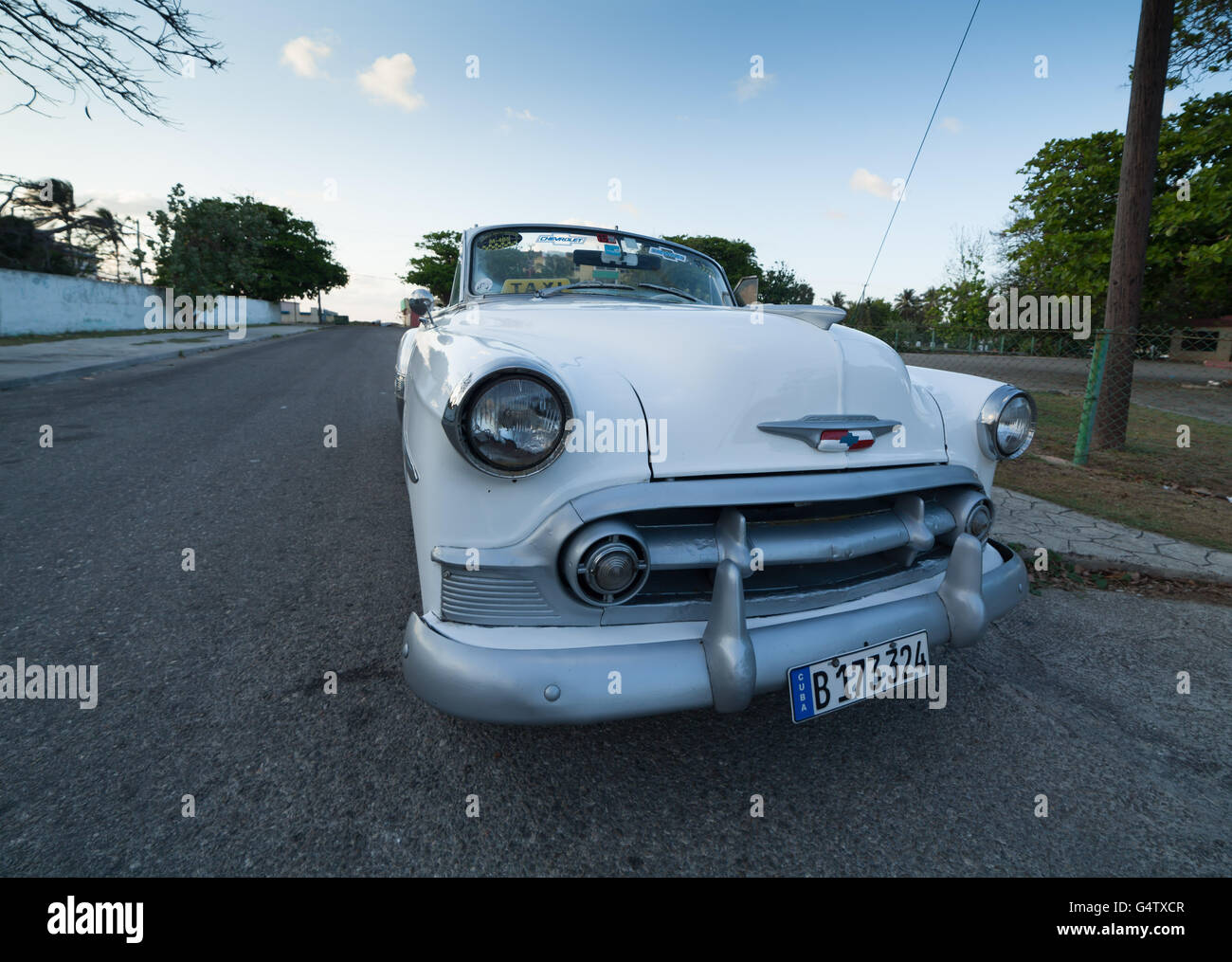 1930s-1959 antiguo American Chevrolet coupe coche se usan para taxi en Cuba. Foto de stock