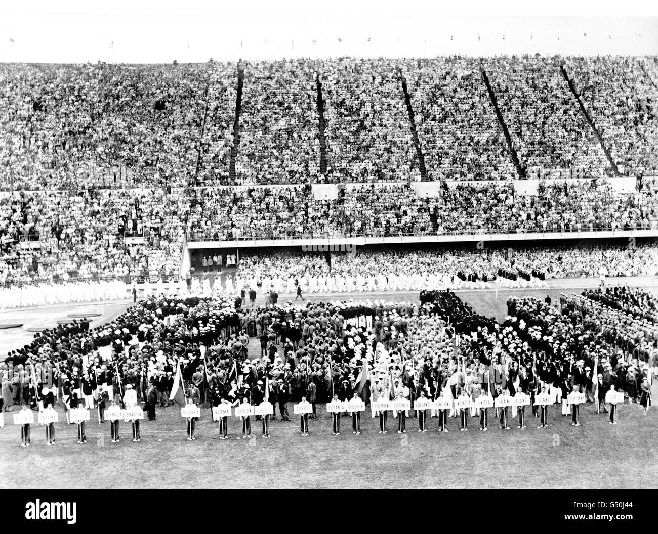 Los juegos olímpicos de Helsinki 1952 Ceremonia de Apertura